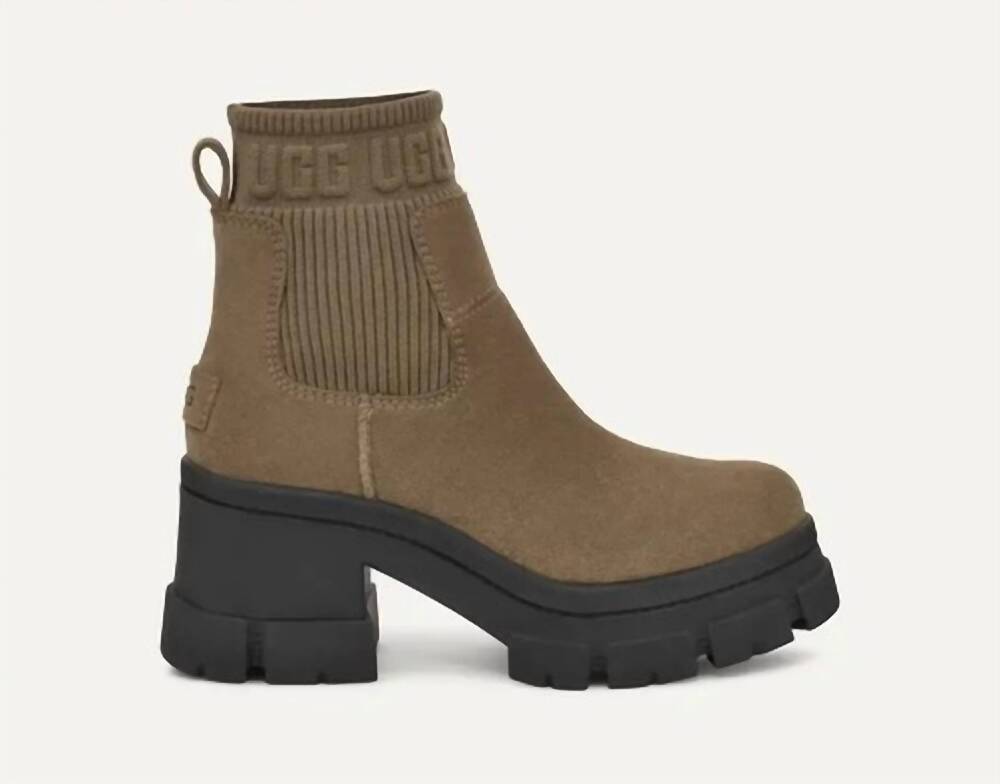 NEW UGG women's brooklyn chelsea boot in hickory